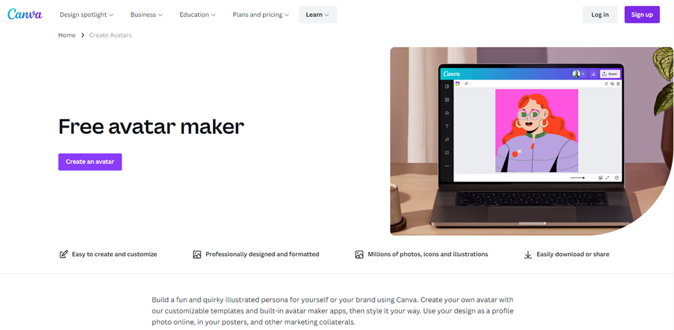 Canva：简易虚拟人设计工具