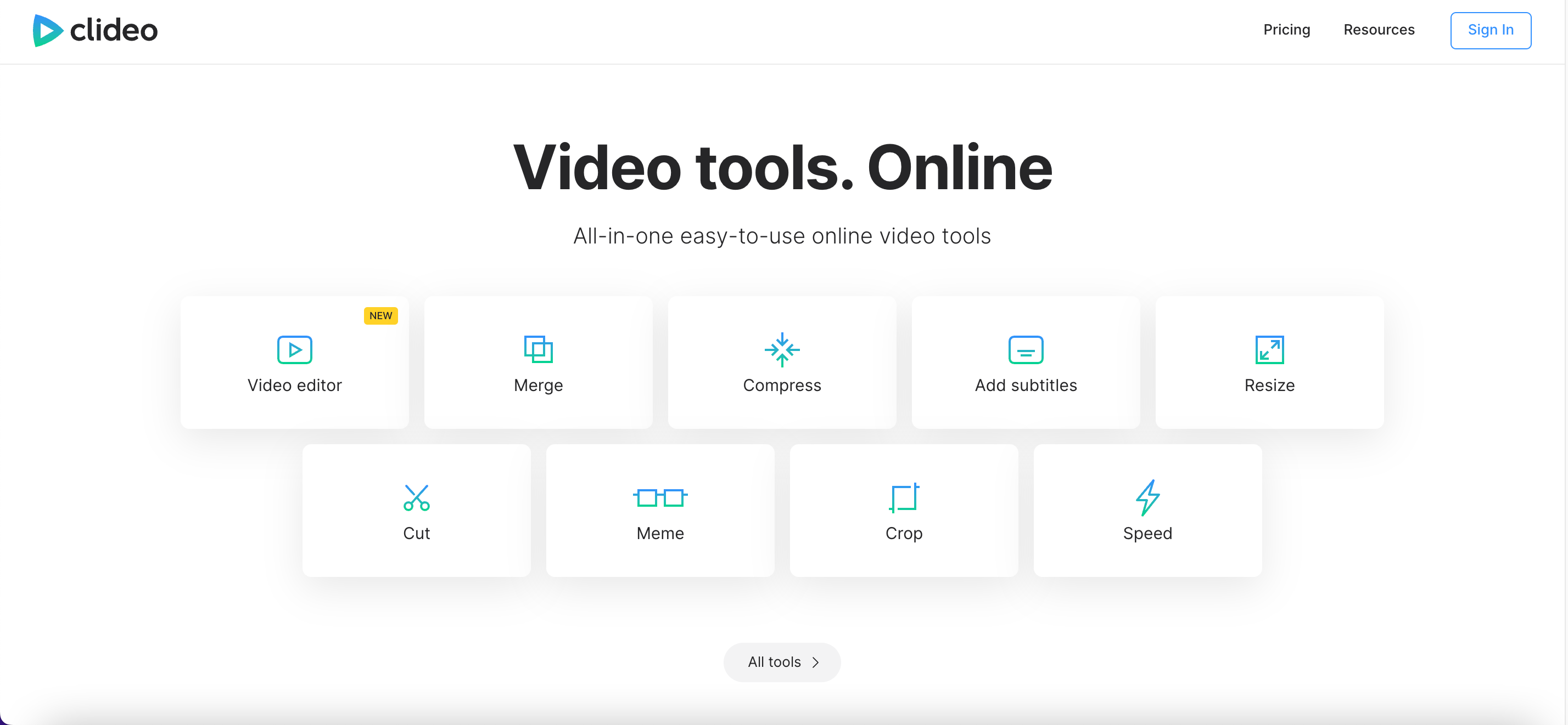 Clideo - 在线视频压缩器